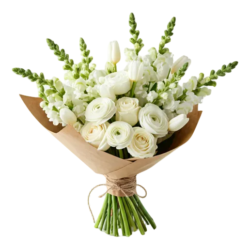 Medium White Flower Bouquet