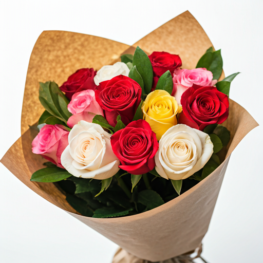 Valentine's Day Bundle - A Dozen Roses or Small Premium Flower Bouquet plus Candle and Chocolates $99